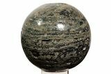 Polished Green Ocean Jasper Sphere - Madagascar #339436-1
